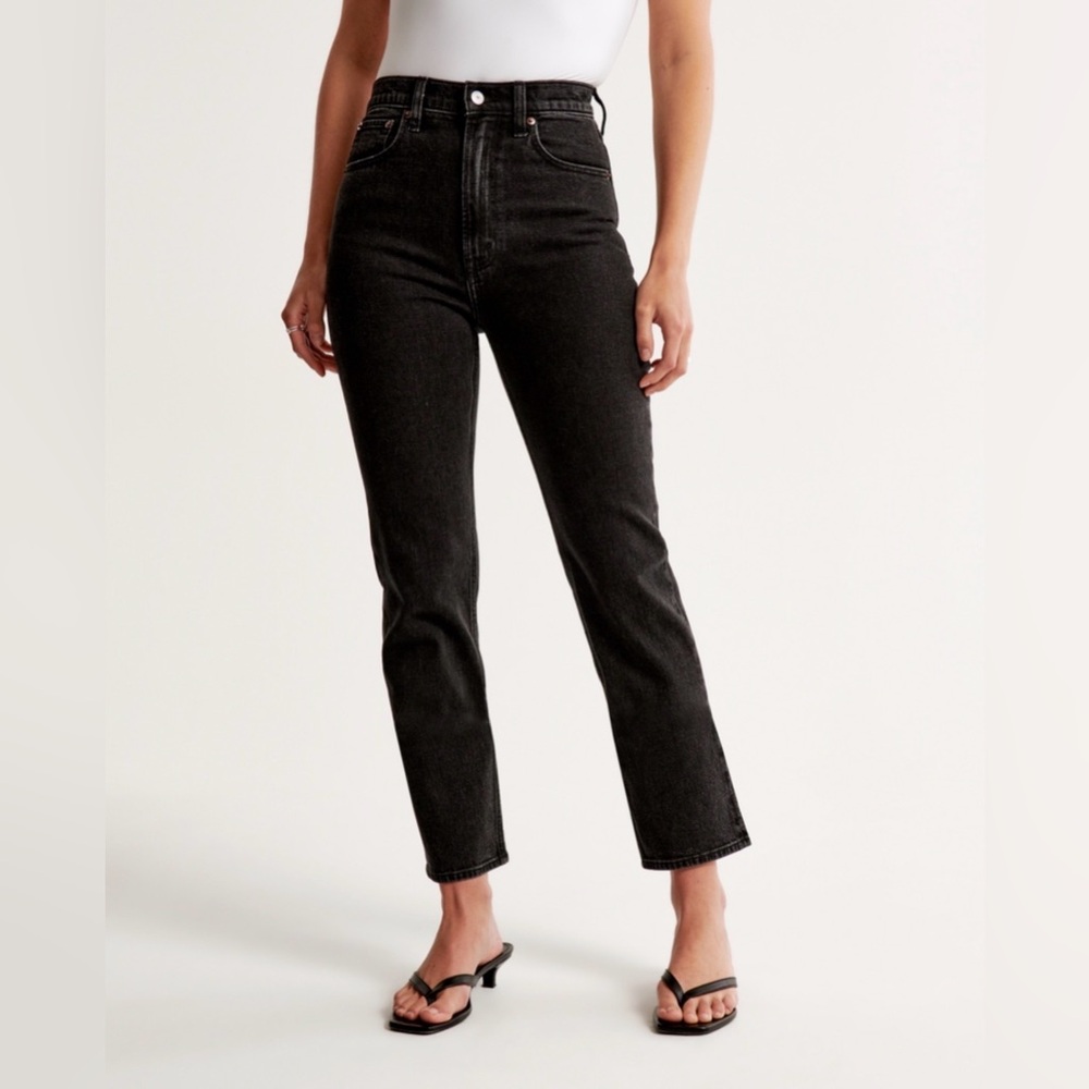 Abercrombie & Fitch High rise black jeans